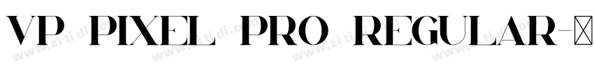VP Pixel Pro Regular字体转换